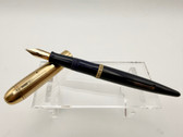MINT WAHL EVERSHARP SKYLINE FOUNTAIN PEN GF CAP NAVY BLUE M 14K FLEXY