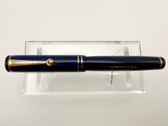WAHL EVERSHARP GOLD SEAL LAZULITIC BLUE FOUNTAIN PEN F 14K GOLD SEAL FLEXIBLE NIB