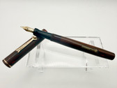 WAHL EVERSHARP #2 ROSEWOOD FOUNTAIN PEN F 14K BUTTER FLEX