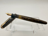 PARKER VACUMATIC GOLD PEARL FOUNTAIN PEN MINTY F 14K