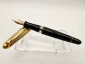 AURORA 88 GOLD PLATED PISTON FILL FOUNTAIN PEN LARGE SIZE F 14K