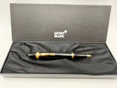 MONTBLANC BOHEME BLACK GOLD TRIM BALLPOINT PEN NEW IN ORIGINAL BOX