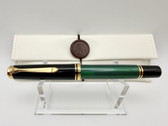 PELIKAN SOUVERAN M1000 GREEN BLACK FOUNTAIN PEN M 18K