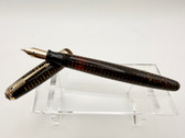 PARKER VACUMATIC GOLD PEARL FOUNTAIN PEN F 14K MINTY 