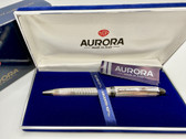 AURORA IPSILOM B34 STERLING SILVER BALLPOINT PEN NEW IN BOX