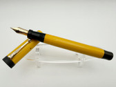 PARKER SENIOR DUOFOLD RARE MANDARIN YELLOW FOUNTAIN PEN MINTY F 14K