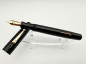 MOORE L-96 OVERSIZED BLACK FOUNTAIN PEN #6 B 14K FLEX