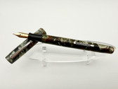WATERMAN 3 GREY MARBLE FOUNTAIN PEN F 14K FLEXY