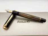 PELIKAN M800 SOUVERAN 2013 SPECIAL EDITION TORTOISE BROWN FOUNTAIN PEN M 18K