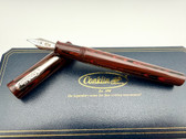 CONKLIN GOULET CLASSIC FIRELINES EBONITE FOUNTAIN PEN M NIB