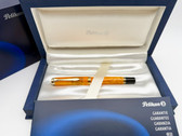 PELIKAN SOUVERAN M600 VIBRANT ORANGE FOUNTAIN PEN M 14K