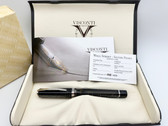 VISCONTI WALL STREET LIMITED EDITION GREY PEARL CELLULOID FOUNTAIN PEN M 23K