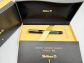 PELIKAN SOUVERAN M400 GREEN BLACK FOUNTAIN PEN EF 14K