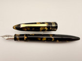 TIBALDI BONONIA BLACK GOLD FOUNTAIN PEN MEDIUM NIB