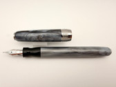PINEIDER FULL METAL JACKET COAL GREY FOUNTAIN PEN M 14K QUILL NIB