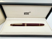 MONTBLANC MEISTERSTUCK 144 BORDEAUX FOUNTAIN PEN F 14K