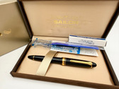 SAILOR 1911L LARGE BLACK GOLD TRIM FOUNTAIN PEN MF 21K
