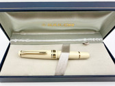 SAILOR PROFESSIONAL GEAR SLIM MINI BENI WHITE FOUNTAIN PEN H-B 14K