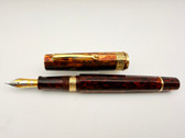 OMAS PARAGON ARCO BRONZE CELLULOID FOUNTAIN PEN M 14K
