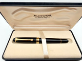 AURORA 88 GOLD PLATED LARGE FOUNTAIN PEN EF 14K