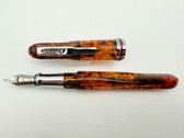 CONKLIN EMPIRE AMBER FOUNTAIN PEN M NIB