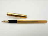 MONTBLANC NOBLESSE LINED GOLD FILLED FOUNTAIN PEN M 14K