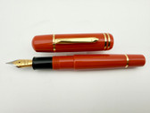 BEXLEY POSEIDON MAGNUM II OVERSIZE ORANGE FOUNTAIN PEN F NIB