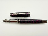 MONTEVERDE INVINCIA VEGA STARLIGHT PURPLE FOUNTAIN PEN 1.1 STUB
