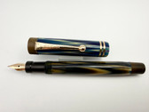 PARKER CANADA DUOFOLD JUNIOR TRUE BLUE FOUNTAIN PEN F 14K