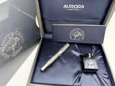 AURORA 1997 LE BENVENUTO CELLINI STERLING SILVER FOUNTAIN PEN M 18K