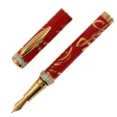 CARAN D'ACHE 1997 HONG KONG LIMITED EDITION FOUNTAIN PEN M 18K