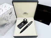 MONTBLANC MEISTERSTUCK PLATINUM COATED 149 FOUNTAIN PEN F 18K W INK BOTTLE