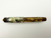 PARKER DUOFOLD VEST POCKET RT BLACK PEARL FOUNTAIN PEN EF 14K
