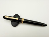 PLATINUM PRESIDENT BLACK GOLD FILLED FOUNTAIN PEN EF 18K