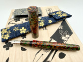 WANCHER SEKAI TSUGARU URUSHI KURO-AGE FOUNTAIN PEN EF NIB