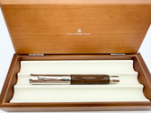 GRAF VON FABER CASTELL PEN OF THE YEAR 2010 WALNUT WOOD FOUNTAIN PEN B 18K