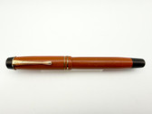 1930s MONTBLANC NO 4 CORAL RED FOUNTAIN PEN EF 14K FLEX