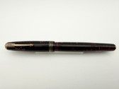 PARKER VACUMATIC 2ND GEN STANDARD SPEEDLINE BURGUNDY PEARL FOUNTAIN PEN F 14K