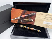MONTEGRAPPA ALEXANDER HAMILTON LTD EDITION FOUNTAIN PEN BLACK RESIN M 18K