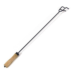 Sunnydaze Fire Poker with Wood Handle