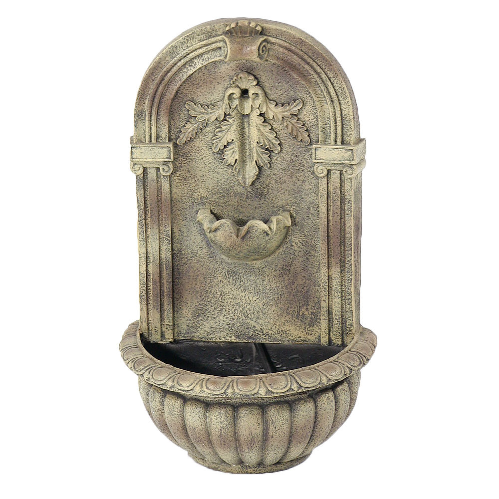 Sunnydaze Florence Solar Garden Wall Fountain