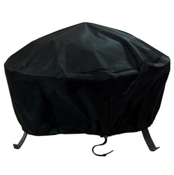 Heavy Duty 36" Black Round Fire Pit Cover