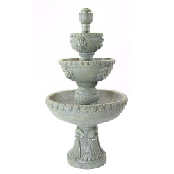 Sunnydaze Four Tier Lion Head Water Fountain