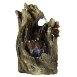 Cascading Caves Waterfall Tabletop Fountain w/ LED Lights by Sunnydaze