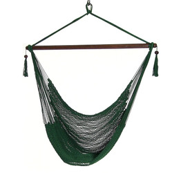Sunnydaze Green Hanging Caribbean XL Hammock Chair