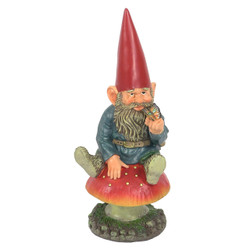 Adam with Butterfly Gnome, 14" Tall by Sunnydaze Decor