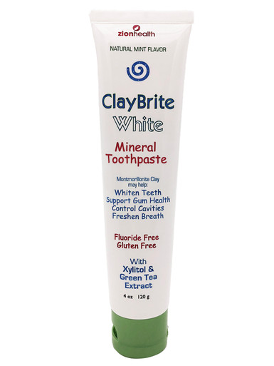 ClayBrite White Zion Health Toothpaste