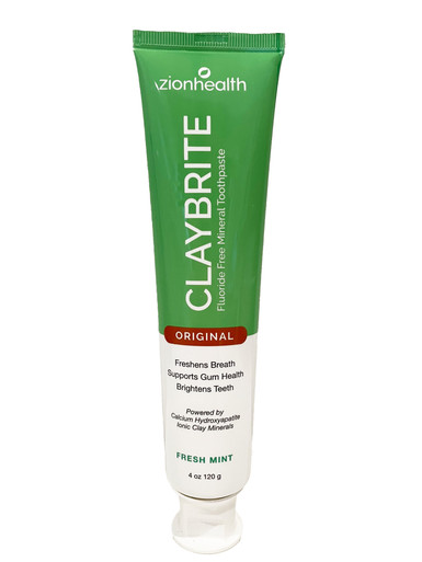 Zion Health ClayBrite Mineral Toothpaste 4 oz Original