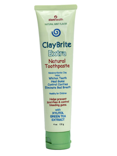 Claybrite Extra Natural Mint Toothpaste by Zion Health