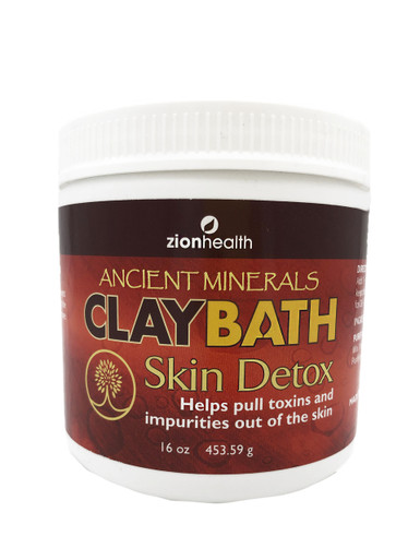 Zion Health Clay Bath Skin Detox 16 oz Original